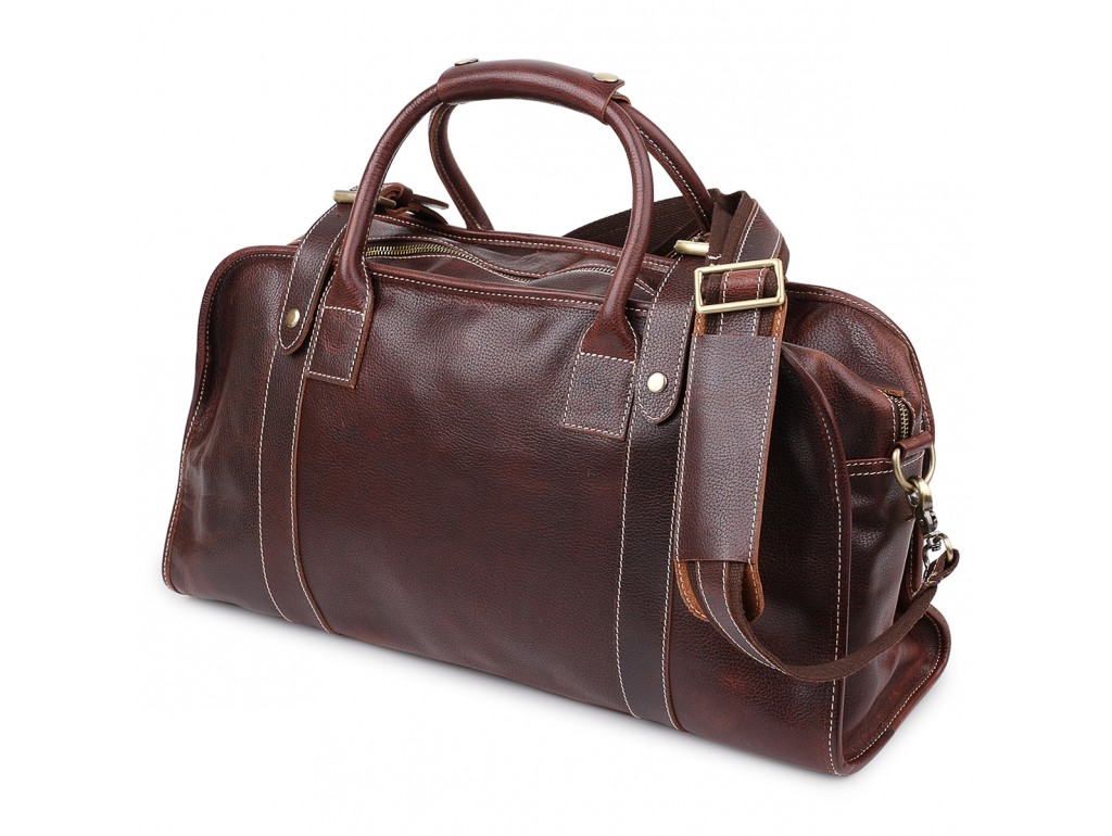 Кожаная дорожная сумка Vintage 14265 Коричневый - Royalbag