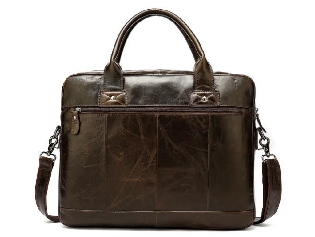 Кожаная мужская сумка Vintage 14795 Коричневая - Royalbag