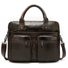 Кожаная мужская сумка Vintage 14795 Коричневая - Royalbag Фото 2