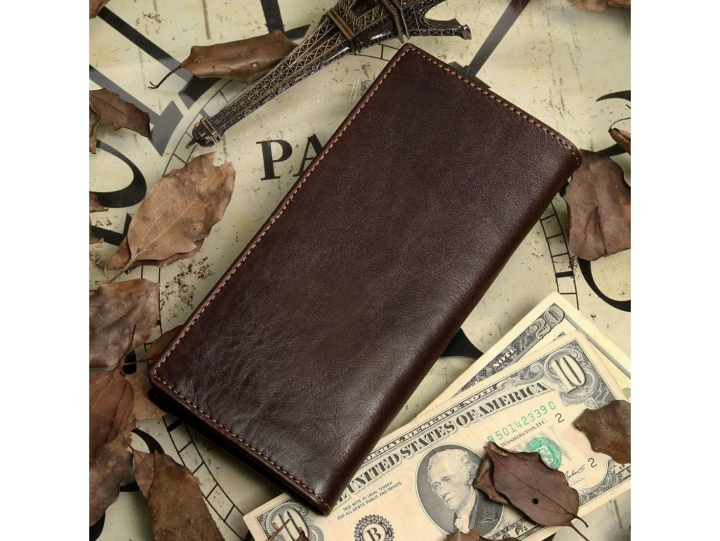 Бумажник мужской Vintage 14180 кожаный Коричневый - Royalbag