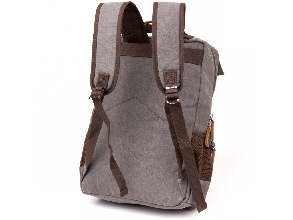 Рюкзак текстильный дорожный унисекс Vintage 20618 Серый - Royalbag