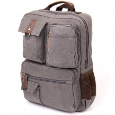 Рюкзак текстильный дорожный унисекс Vintage 20618 Серый - Royalbag Фото 2