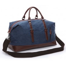 Дорожная сумка текстильная большая Vintage 20083 Синяя - Royalbag Фото 2