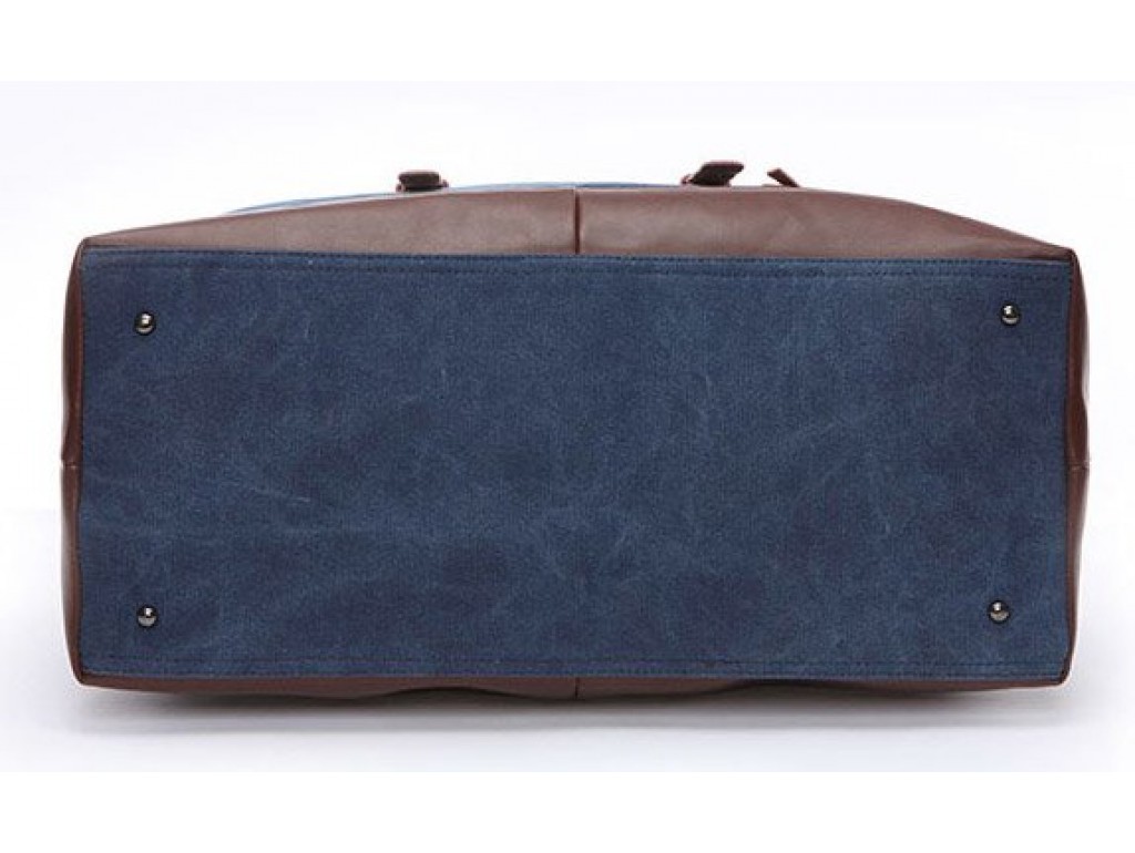 Дорожная сумка текстильная средняя Vintage 20084 Синяя - Royalbag