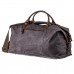 Стильная дорожная сумка с карманом Vintage 20114 Серая - Royalbag Фото 3
