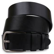 Кожаный практичный мужской ремень Vintage 20741 Черный - Royalbag Фото 2