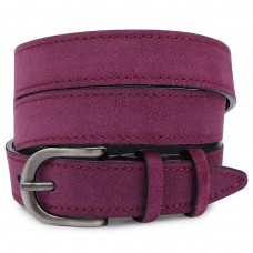 Выразительный замшевый женский ремень Vintage 20792 Фиолетовый - Royalbag Фото 2