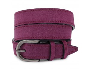 Выразительный замшевый женский ремень Vintage 20792 Фиолетовый - Royalbag