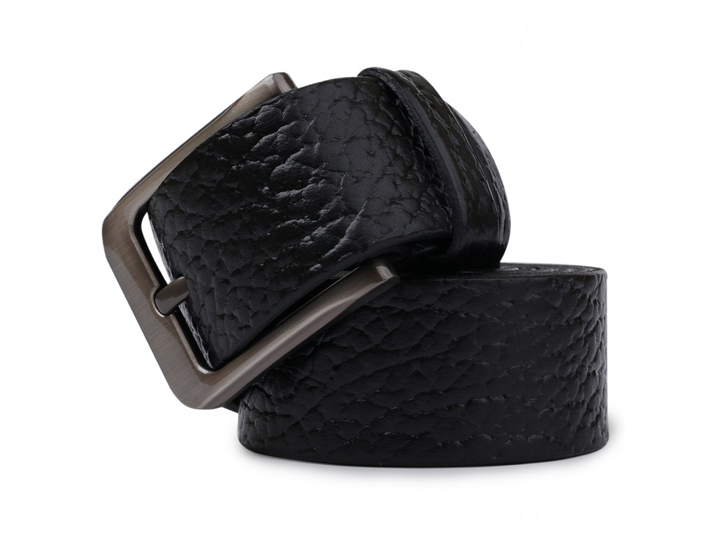 Кожаный ремень для мужчин Vintage 20743 Черный - Royalbag