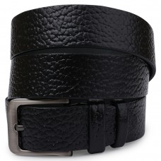 Кожаный ремень для мужчин Vintage 20743 Черный - Royalbag Фото 2