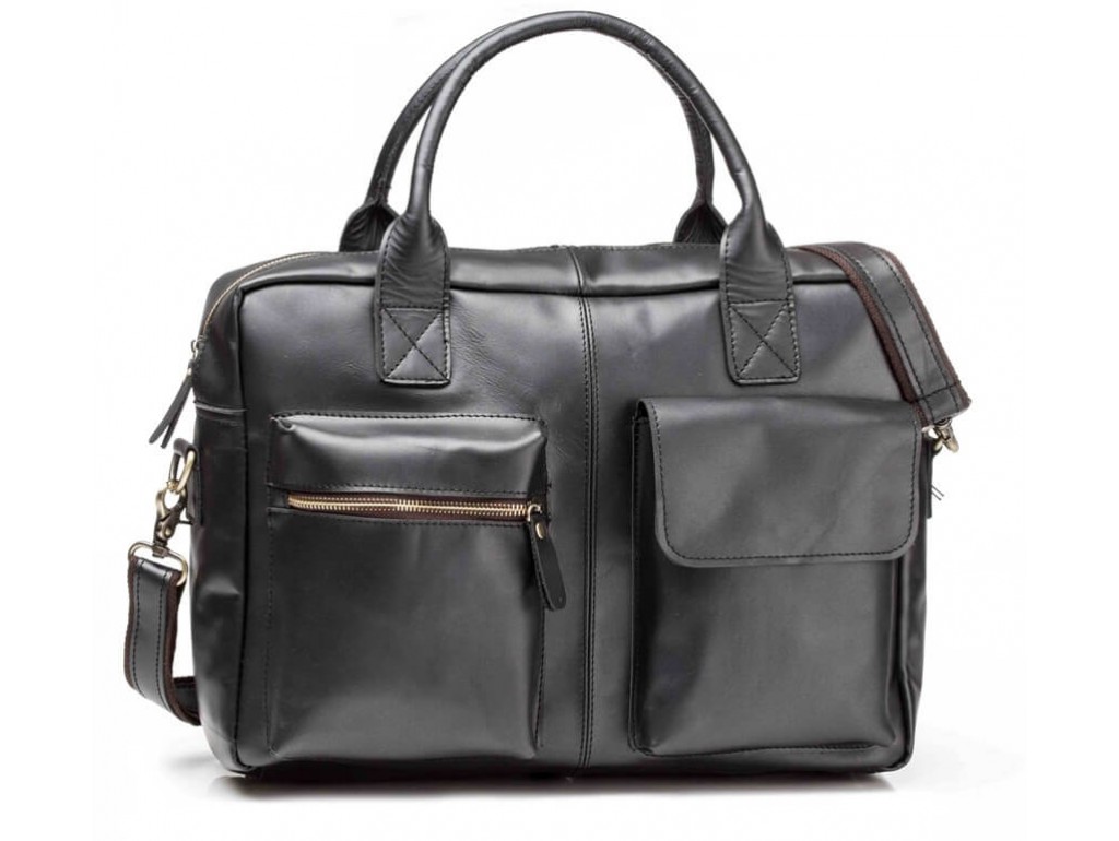 Мужская кожаная сумка TIDING BAG GB331A - Royalbag Фото 1