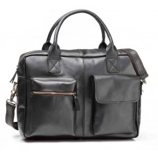 Мужская кожаная сумка TIDING BAG GB331A - Royalbag Фото 2