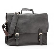 Деловая кожаная сумка-портфель с ремнем на плечо TIDING BAG GA2095 - Royalbag Фото 2