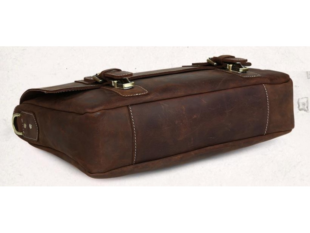 Мужской портфель из натуральной кожи для документов TIDING BAG T8069DB - Royalbag