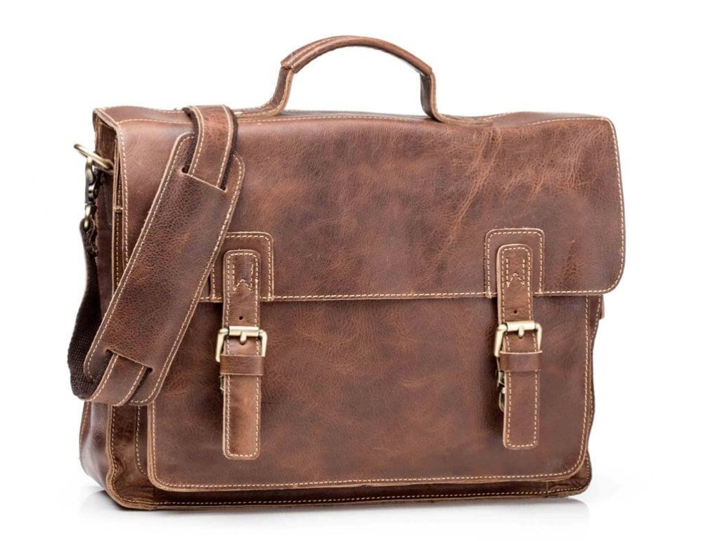 Мужской кожаный портфель TIDING BAG G8870B - Royalbag Фото 1