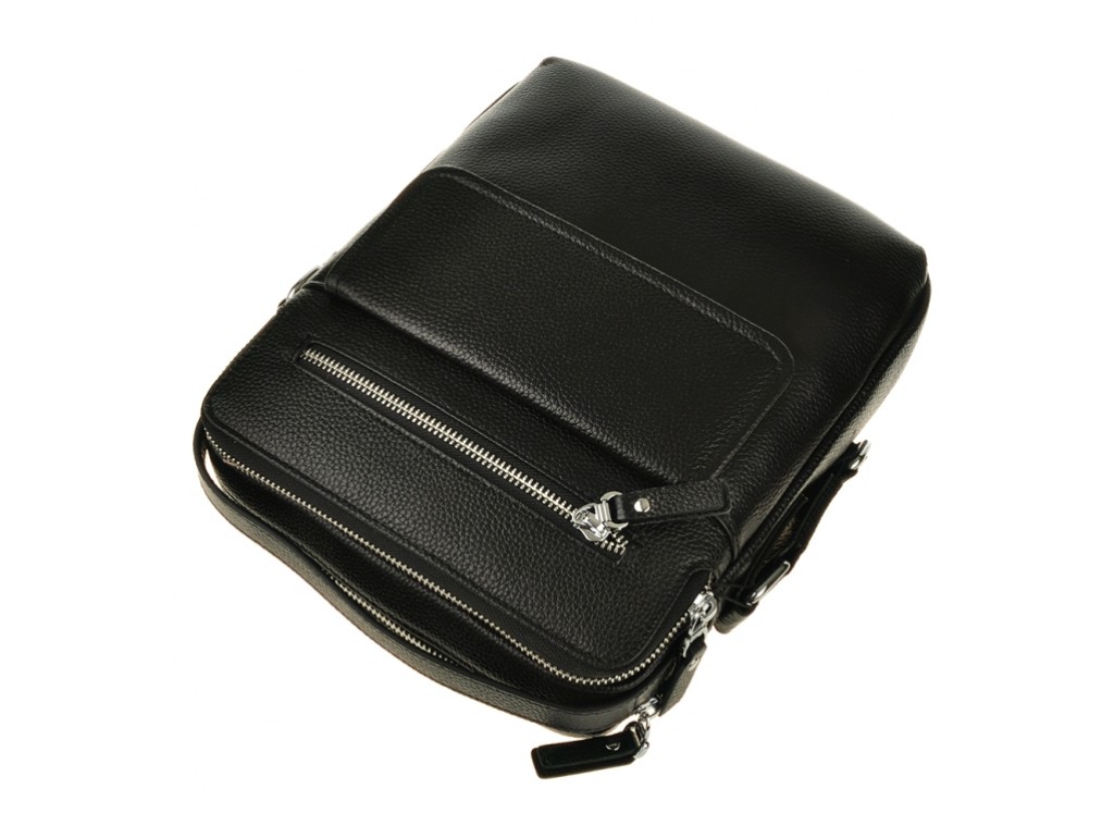 Мужская кожаная сумка через плечо с ручкой Tiding Bag M5609-1A - Royalbag