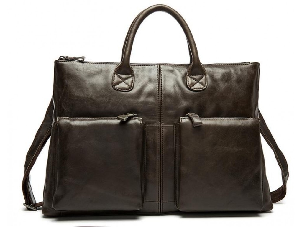 Мужская сумка А4 натуральная кожа Tiding Bag 7241C - Royalbag Фото 1