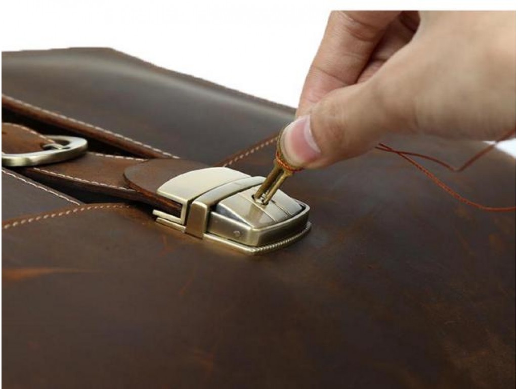 Мужской кожаный портфель TIDING BAG T10315 - Royalbag