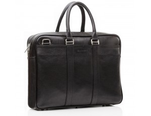 Классическая кожаная мужская сумка для ноутбука с наплечным ремнем Blamont Bn023A - Royalbag