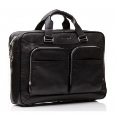 Чоловіча шкіряна сумка офісна під ноутбук і А4 Blamont Bn035A-1 - Royalbag Фото 2