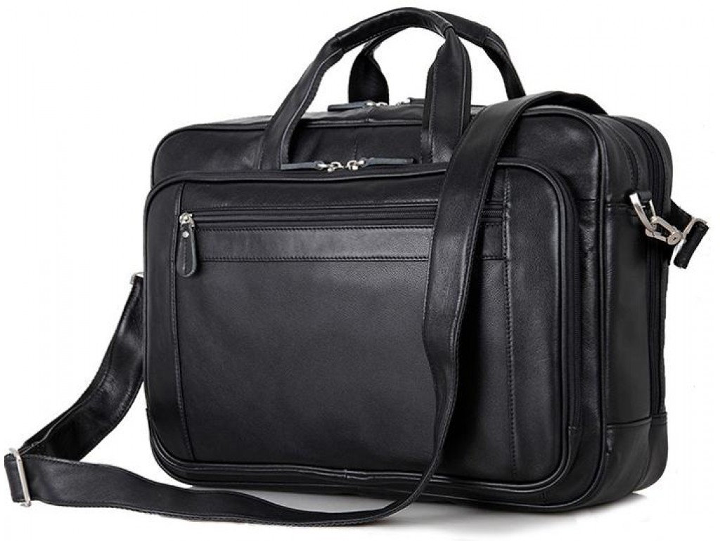 Мужская кожаная сумка-портфель для деловых поездок Tiding Bag 7367A - Royalbag Фото 1