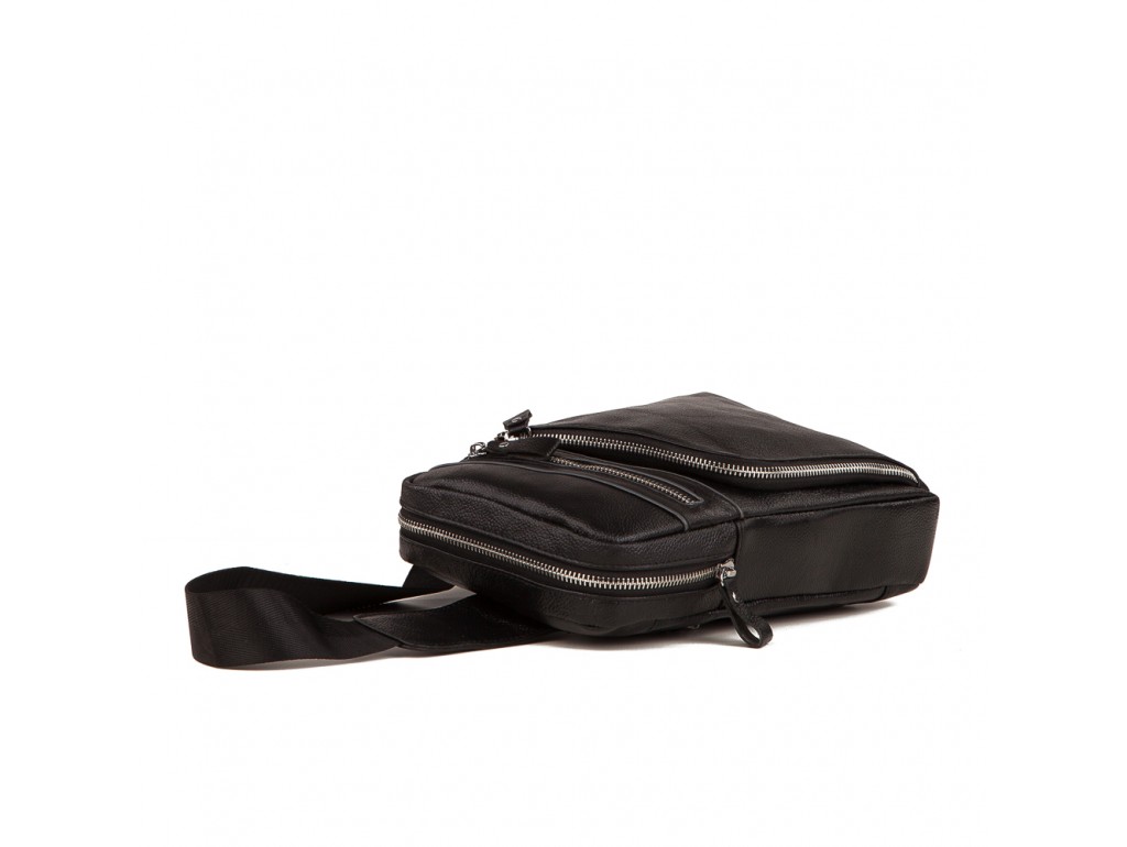 Сумка-рюкзак чоловіча на одне плече з натуральної шкіри Tiding Bag A25-6896A - Royalbag