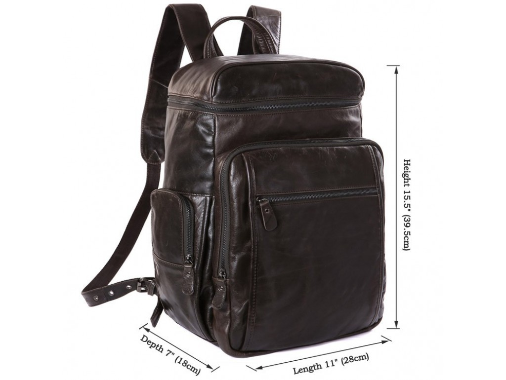 Рюкзак кожаный TIDING BAG 7202J - Royalbag