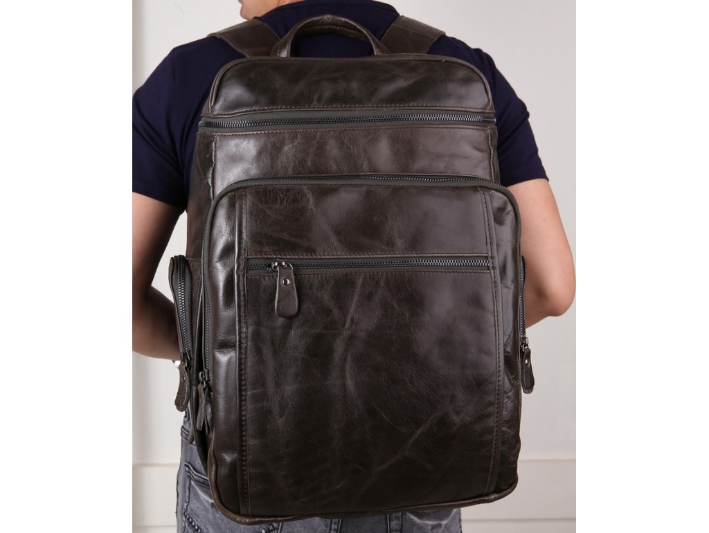 Рюкзак кожаный TIDING BAG 7202J - Royalbag