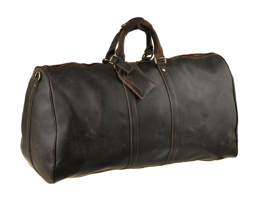 Большая мужская дорожная сумка из натуральной кожи Bexhill G3264B - Royalbag Фото 1