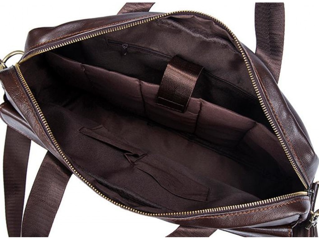 Кожаная сумка для ноутбука съемный наплечный ремень Bexhill Bx1127C - Royalbag