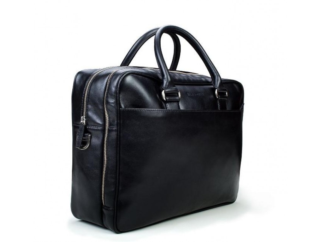 Вместительная офисная мужская кожаная сумка для ноутбука и документов А4 Blamont Bn107AI - Royalbag