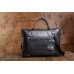 Класична сумка-портфель чорна шкіряна Blamont Bn006A - Royalbag Фото 11