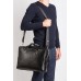 Мужская кожаная деловая сумка из гладкой кожи черная Blamont Bn025A-1 - Royalbag Фото 12