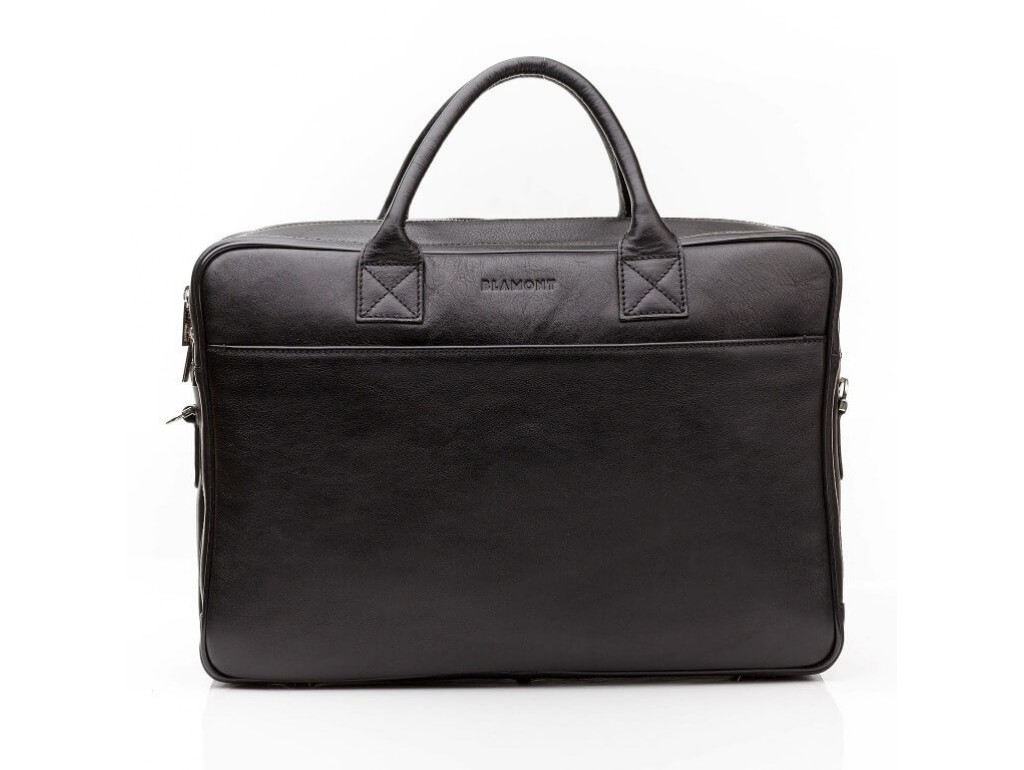 Елітная шкіряна ділова сумка під ноутбук 15 з плечовим ременем Blamont Bn026A - Royalbag