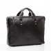 Мужская кожаная деловая сумка из гладкой кожи черная Blamont Bn025A-1 - Royalbag Фото 8