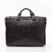 Мужская кожаная деловая сумка из гладкой кожи черная Blamont Bn025A-1 - Royalbag Фото 4