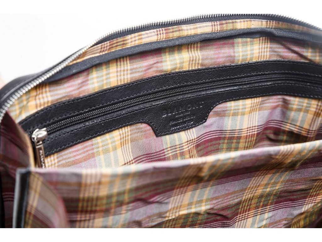 Сумка-портфель деловая мужская кожаная через плечо Blamont Bn029A - Royalbag
