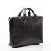 Мужская кожаная деловая сумка из гладкой кожи черная Blamont Bn025A-1 - Royalbag Фото 5