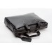 Мужская кожаная деловая сумка из гладкой кожи черная Blamont Bn025A-1 - Royalbag Фото 9