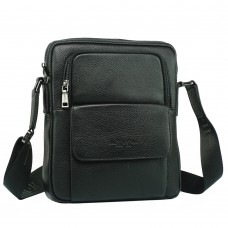 Мессенджер мужской кожаный через плечо HT Collection 7892-4 BLACK - Royalbag Фото 2