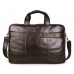 Большая деловая мужская кожаная сумка для поездок Jasper&Maine 7289C - Royalbag Фото 5