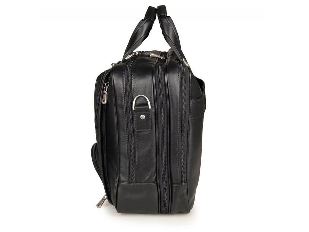 Багатофункціональна сумка-портфель чоловіча шкіряна на три відділення Jasper&Maine 7289A - Royalbag