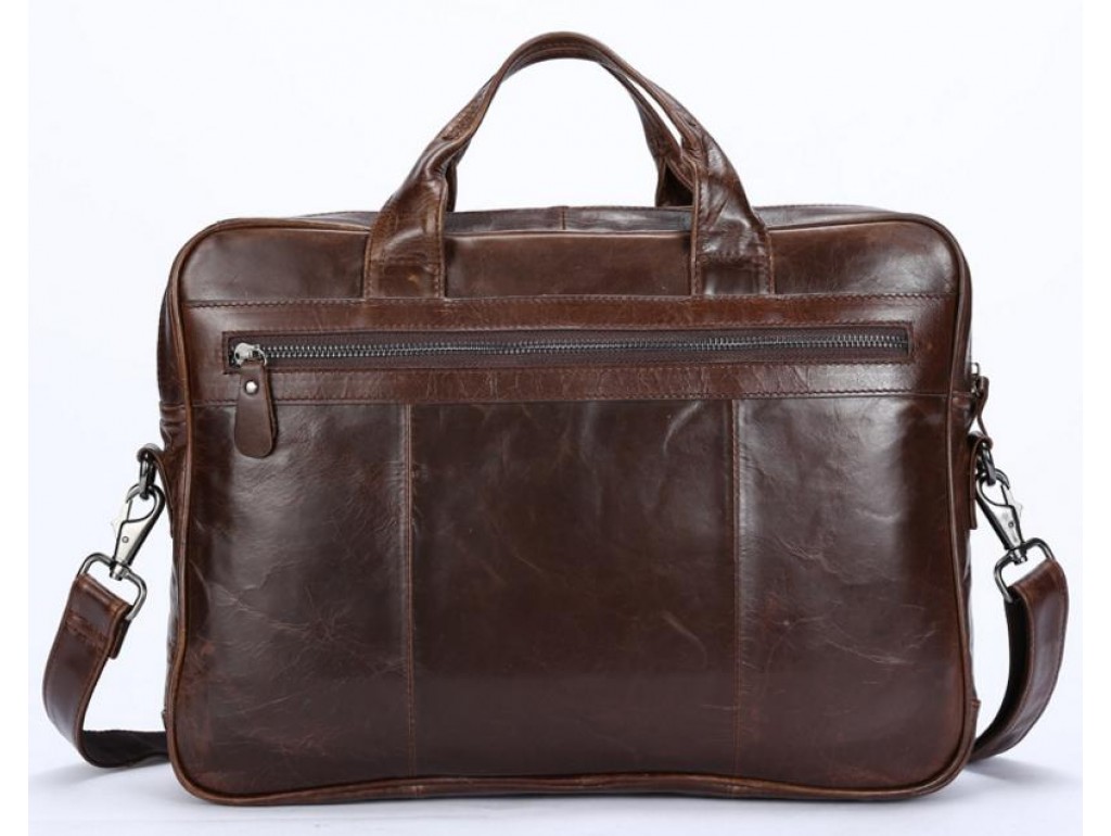 Мужская кожаная сумка для документов и ноутбука Jasper&Maine 7005Q - Royalbag