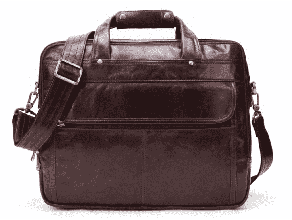 Кожаная сумка-портфель вместительная дорожная Jasper&Maine 7146C - Royalbag