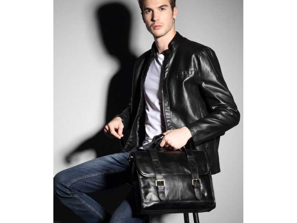 Мужской кожаный портфель TIDING BAG 7101A - Royalbag