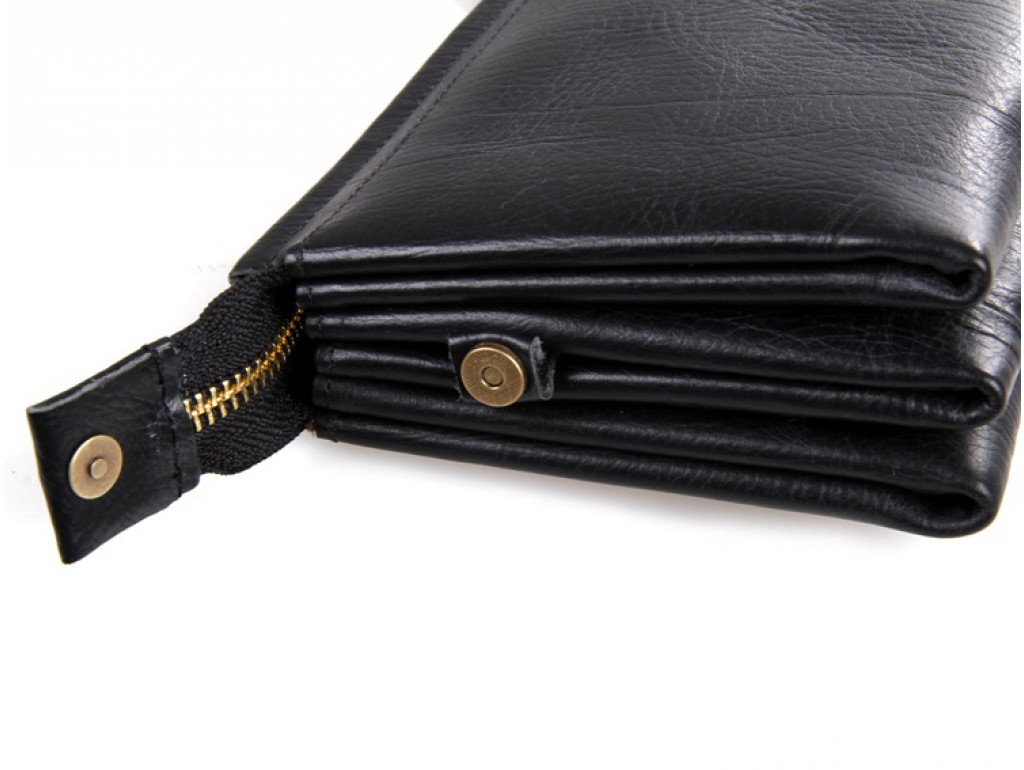 Клатч мужской черный Tiding Bag 8071A - Royalbag