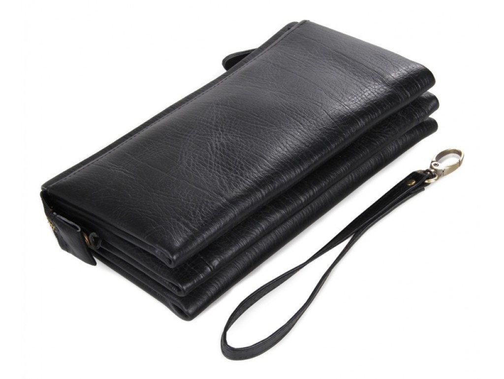 Клатч мужской черный Tiding Bag 8071A - Royalbag