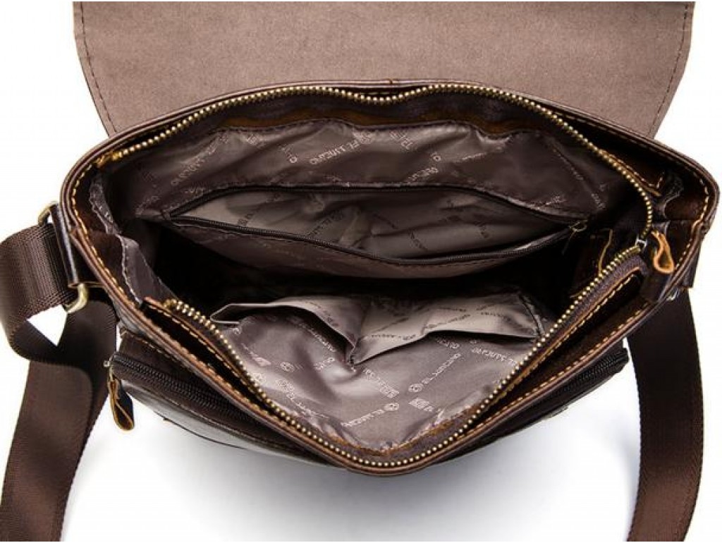 Большая мужская сумка через плечо из натуральной кожи Bexhill Bx1292C - Royalbag