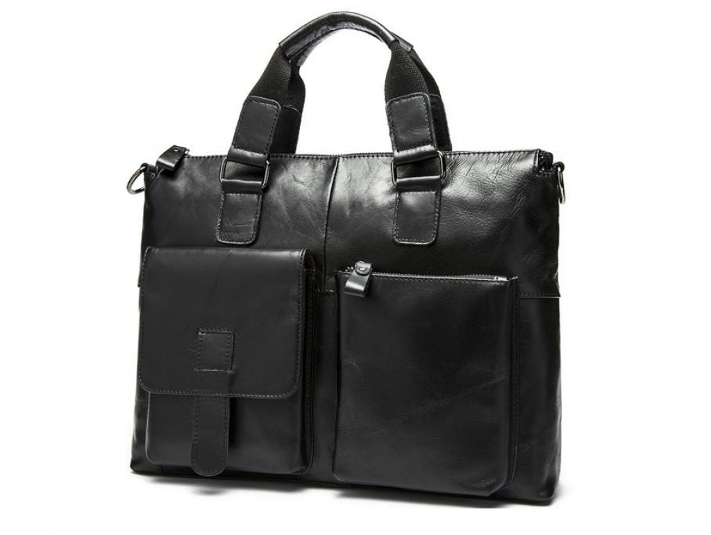 Сумка-портфель мужская деловая для ноутбука и документов Tiding Bag 7264A - Royalbag