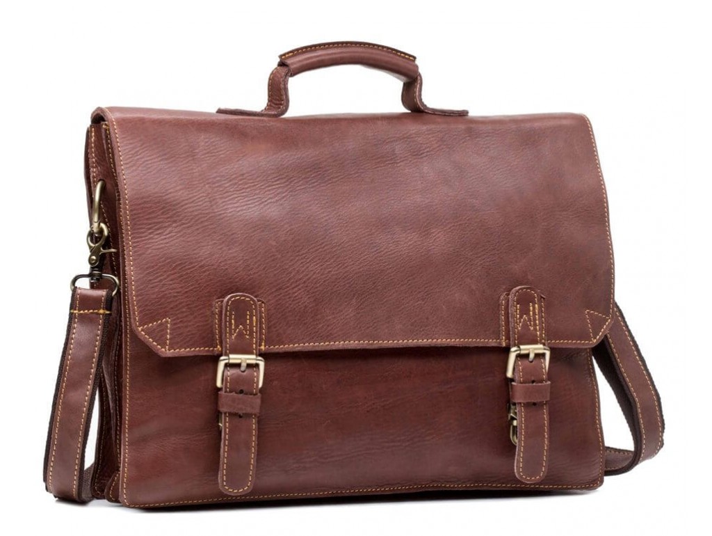 Мужской кожаный портфель TIDING BAG GA2095B - Royalbag Фото 1